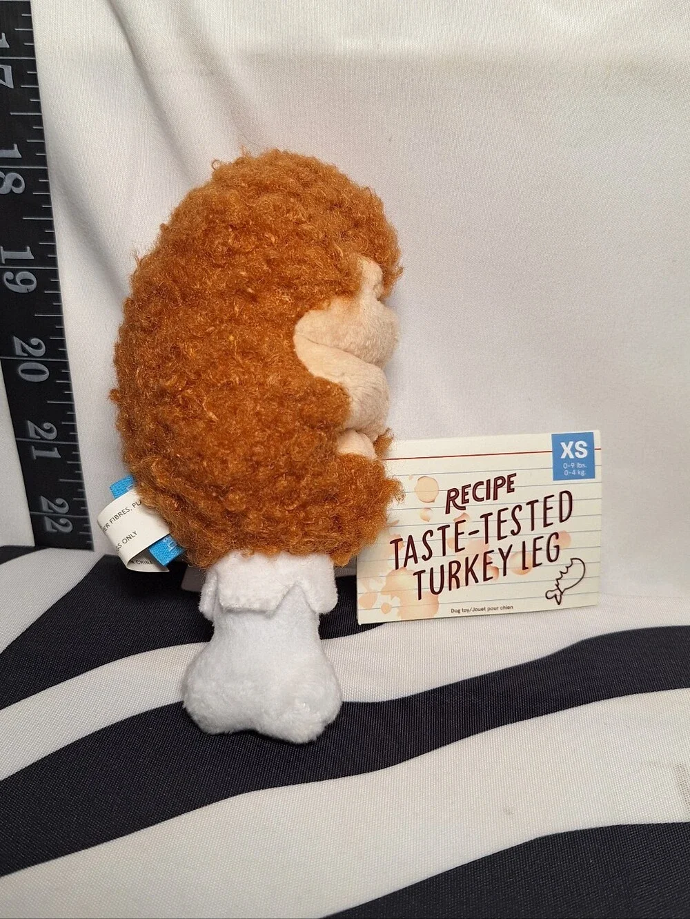 NWT Bark Taste Tested Turkey Leg Dog Toy XS